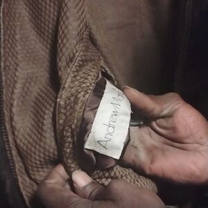 Andrew Marc Brown Textured Jacket
